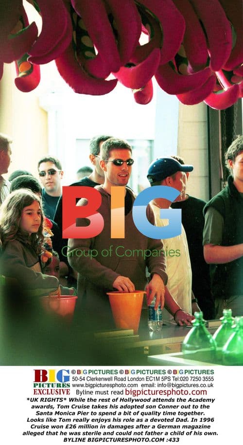 Tom Cruise and son Conner at Santa Monica Pier