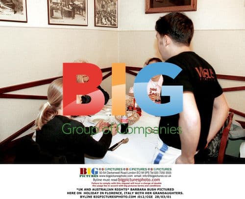 Barbara Bush on Holiday in Florence