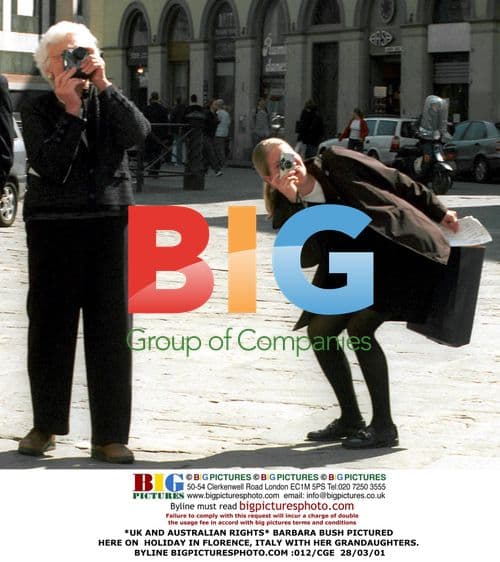 Barbara Bush on Holiday in Florence