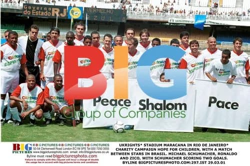 Schumacher, Ronaldo and Zico in charity match