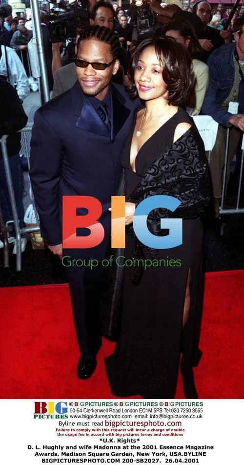 D. L. Hughly and Madonna at 2001 Essence Awards