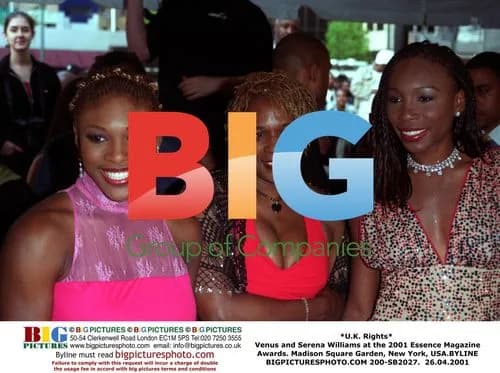 Venus and Serena Williams at 2001 Essence Awards