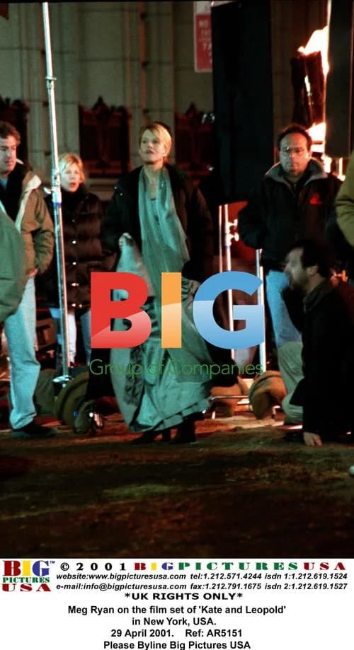 Meg Ryan on 'Kate and Leopold' film set