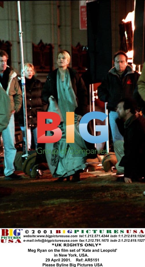 Meg Ryan on the set of 'Kate and Leopold'