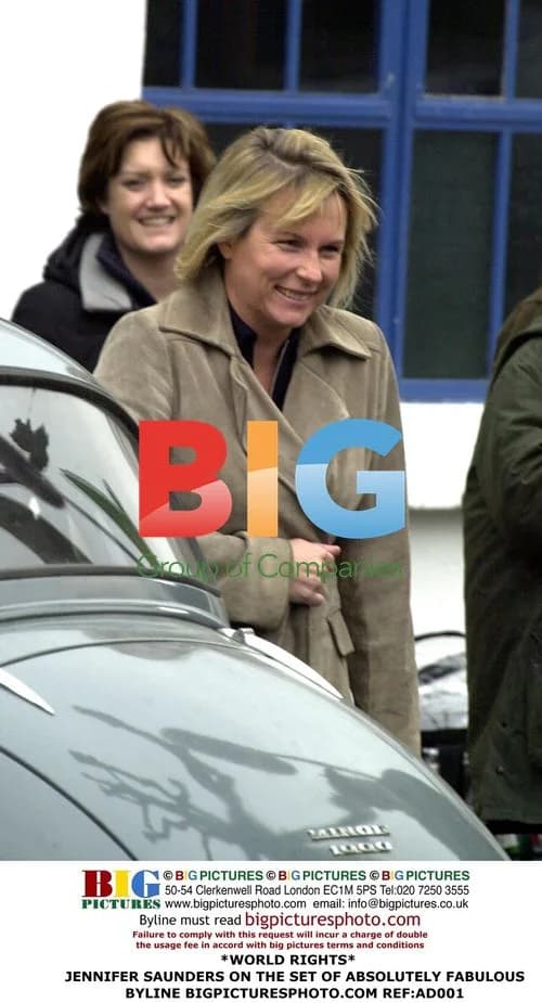 Jennifer Saunders on set of Absolutely Fabulous