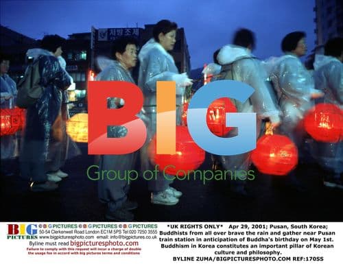 Buddhists Gather for Buddha's Birthday in Pusan, South Korea