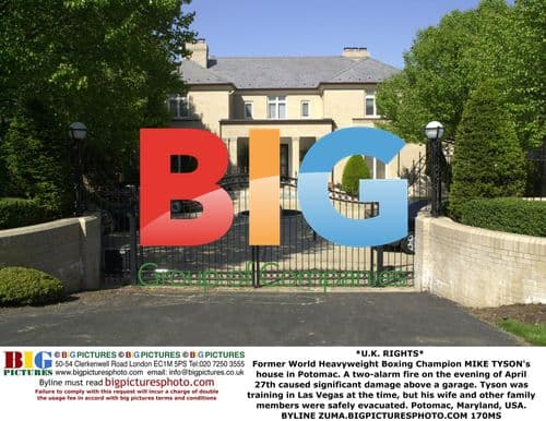 Mike Tyson's House Fire in Potomac, MD