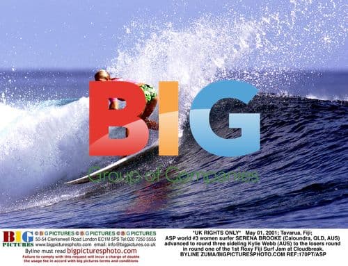 Serena Brooke Advances at Roxy Fiji Surf Jam