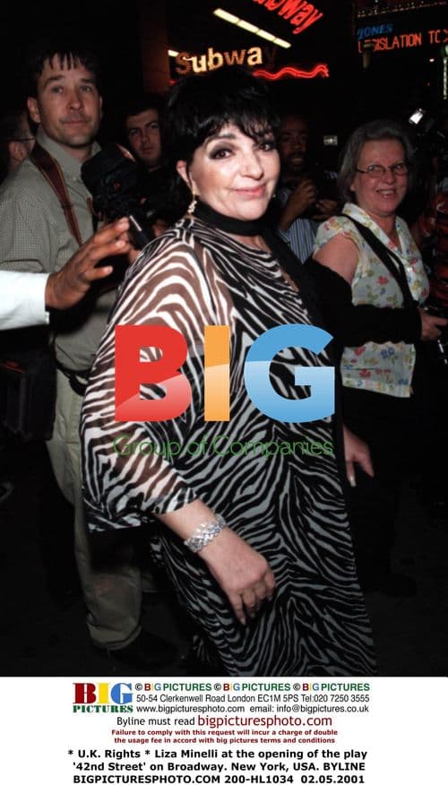 Opening of play '42nd Street' on Broadway