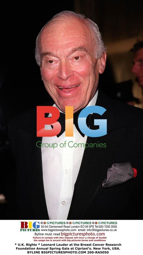 Leonard Lauder at Breast Cancer Gala