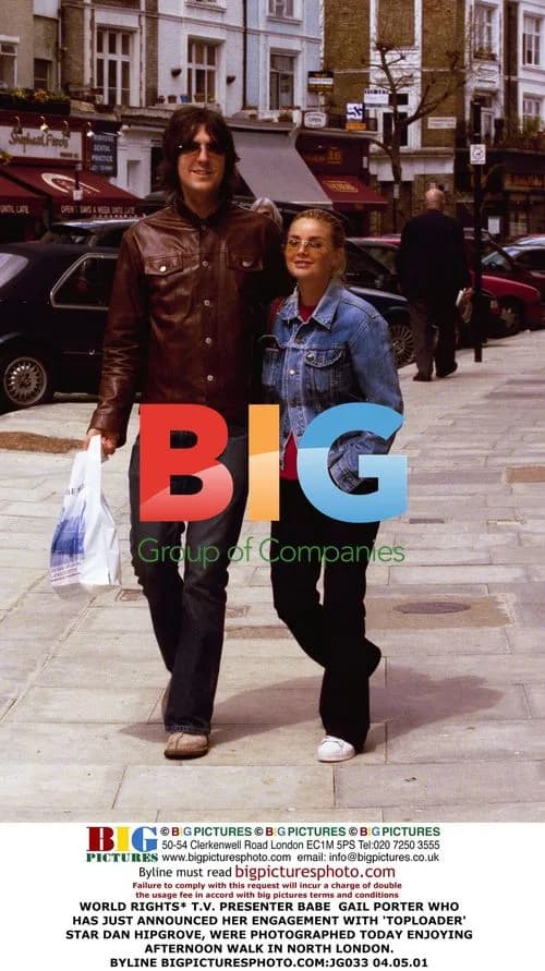 Gail Porter and Dan Hipgrove engaged