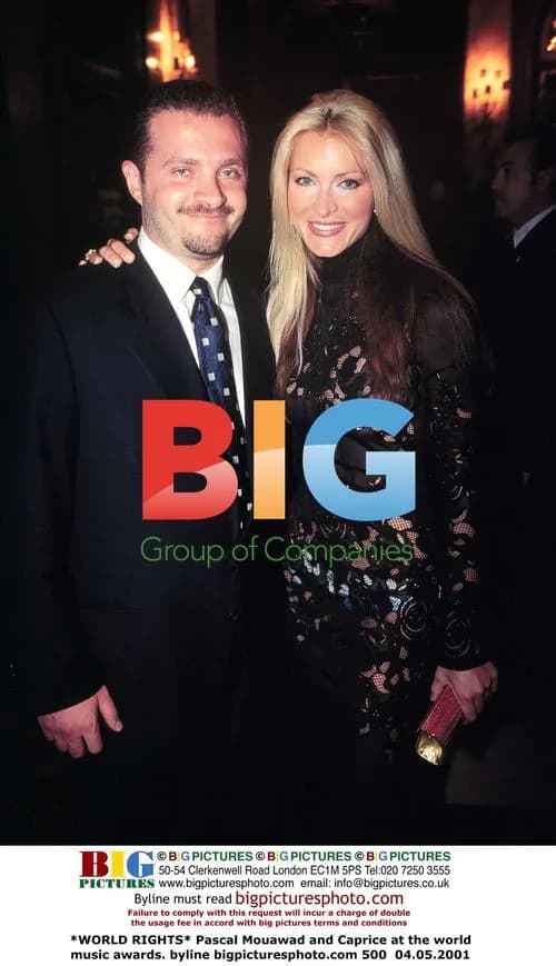 Pascal Mouawad and Caprice at World Music Awards