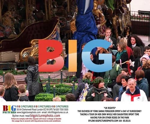 Duchess of York Visits Eurodisney