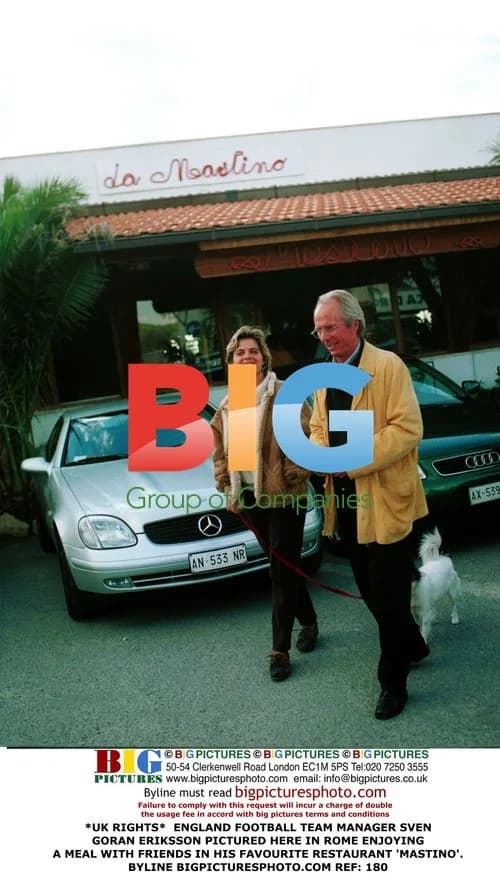 Sven Goran Eriksson Enjoys Meal in Rome