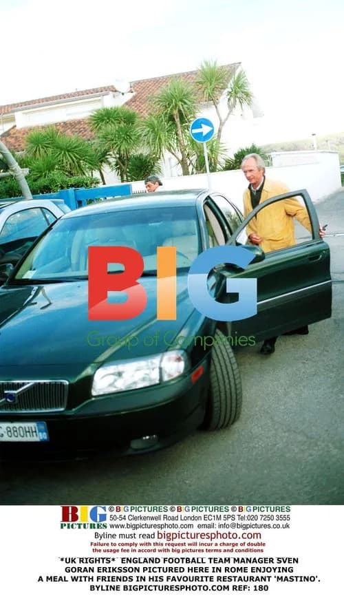 Sven Goran Eriksson Dining in Rome