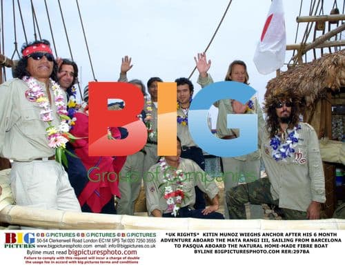 Kitin Munoz Aboard the Mata Rangi III Boat