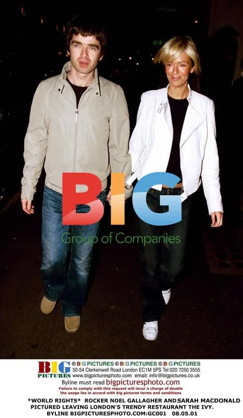 Noel Gallagher and Sarah Macdonald Leaving The Ivy