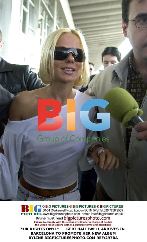 Geri Halliwell Arrives in Barcelona