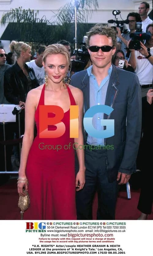 Heather Graham & Heath Ledger at 'A Knight's Tale' Premiere