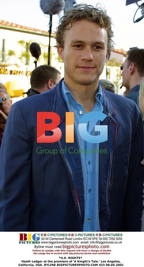 Heath Ledger at 'A Knight's Tale' Premiere