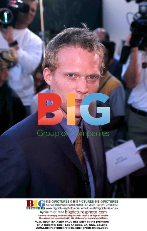 Paul Bettany at 'A Knight's Tale' premiere