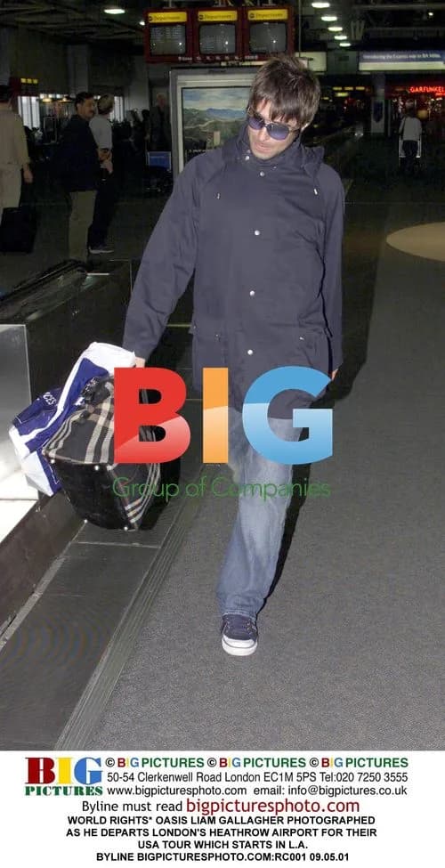 Liam Gallagher Departs Heathrow for Oasis USA Tour