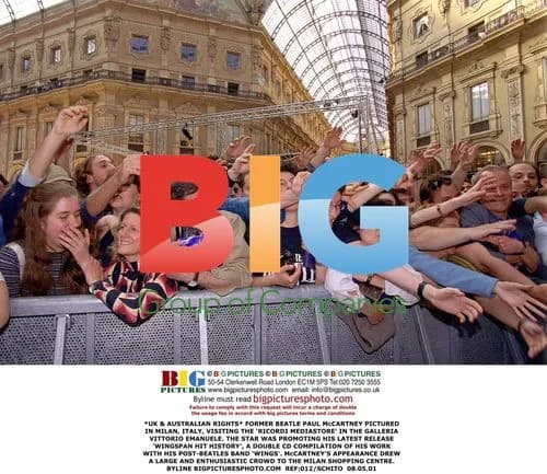 Paul McCartney Promotes 'Wingspan Hit History' in Milan