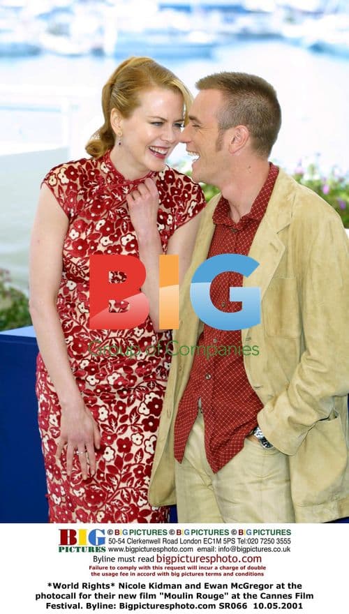 Nicole Kidman and Ewan McGregor at Cannes for "Moulin Rouge"