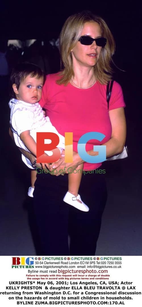 Kelly Preston & daughter Ella Travolta at LAX