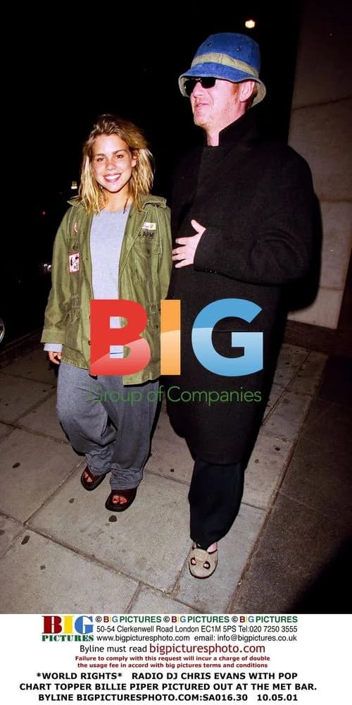 Chris Evans and Billie Piper at the Met Bar