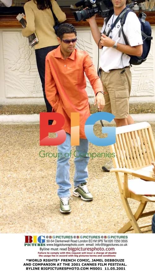 French comic Jamel Debbouze and companion at 2001 Cannes