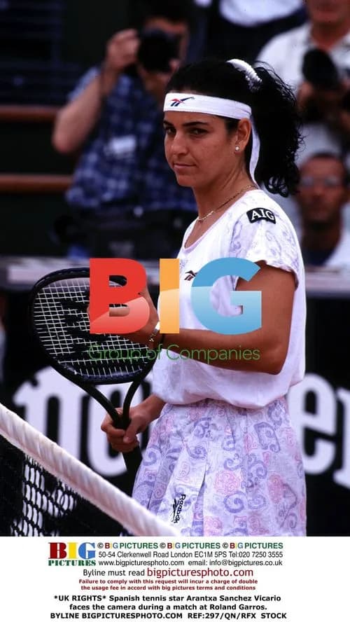 Arantxa Sanchez Vicario at Roland Garros