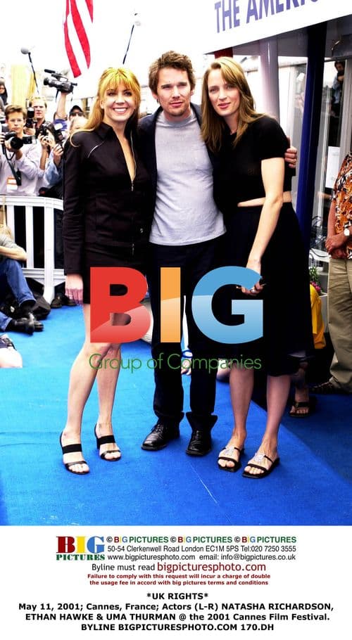 Natasha Richardson, Ethan Hawke and Uma Thurman at Cannes