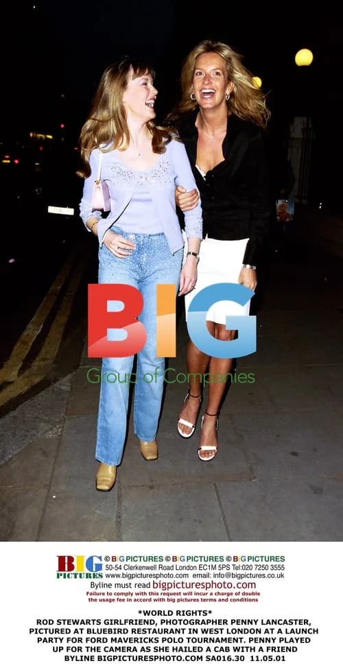 Penny Lancaster Hails Cab at Polo Launch Party