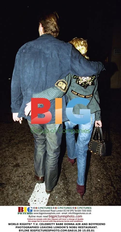 Donna Air and boyfriend leave Nobu restaurant