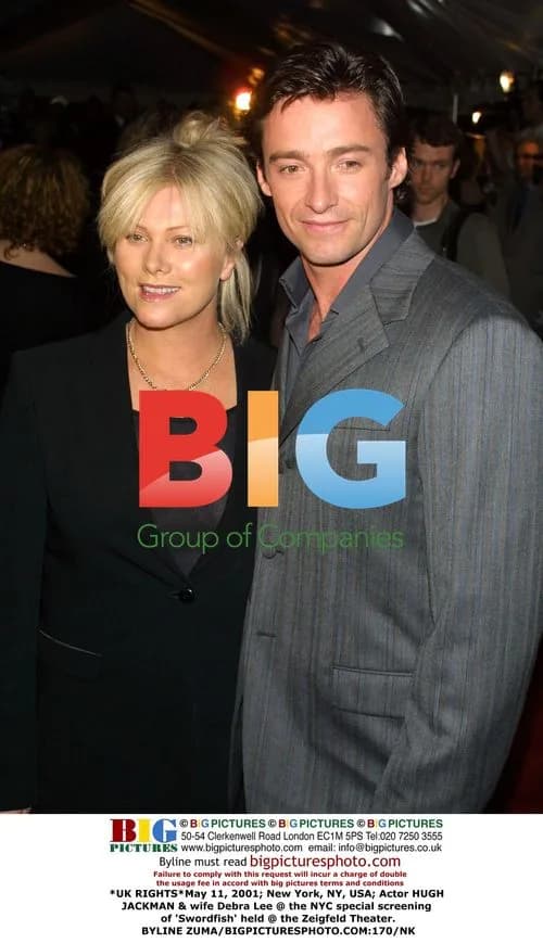 Hugh Jackman & wife at 'Swordfish' screening