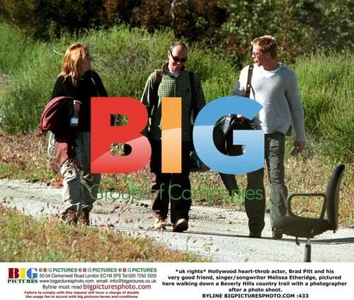 Brad Pitt and Melissa Etheridge on Beverly Hills trail