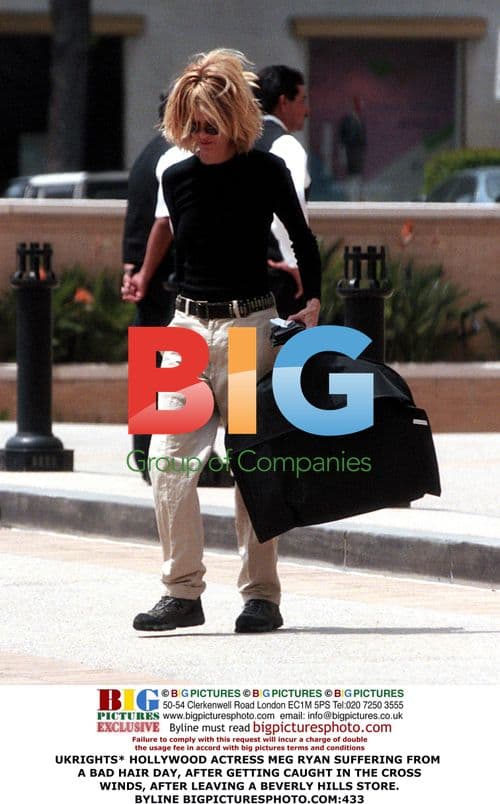 Meg Ryan's Bad Hair Day in Beverly Hills