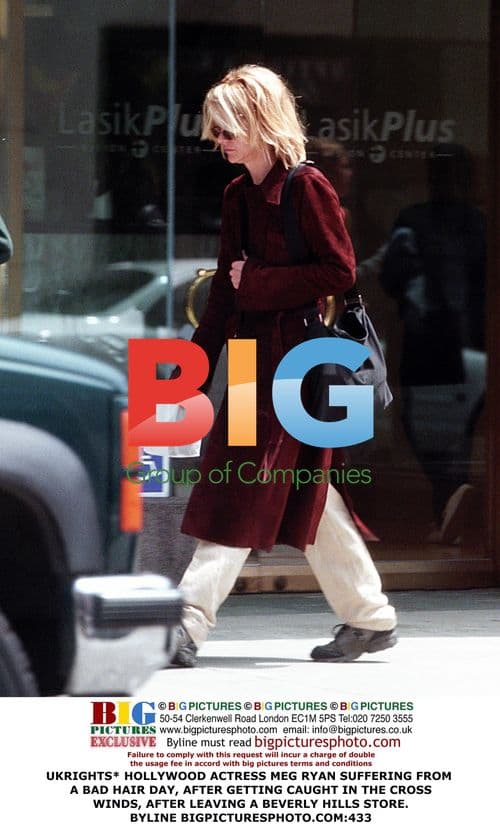 Meg Ryan has a bad hair day in Beverly Hills