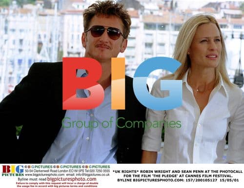 Robin Wright and Sean Penn at "The Pledge" Photocall