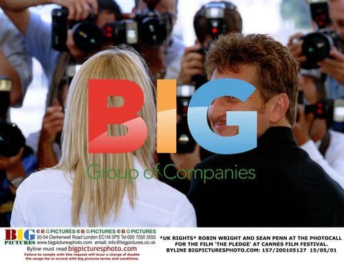 Robin Wright and Sean Penn at 'The Pledge' Cannes Photocall