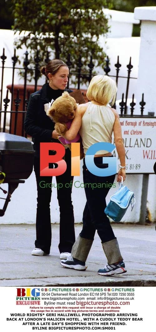 Geri Halliwell Arrives at London Hotel