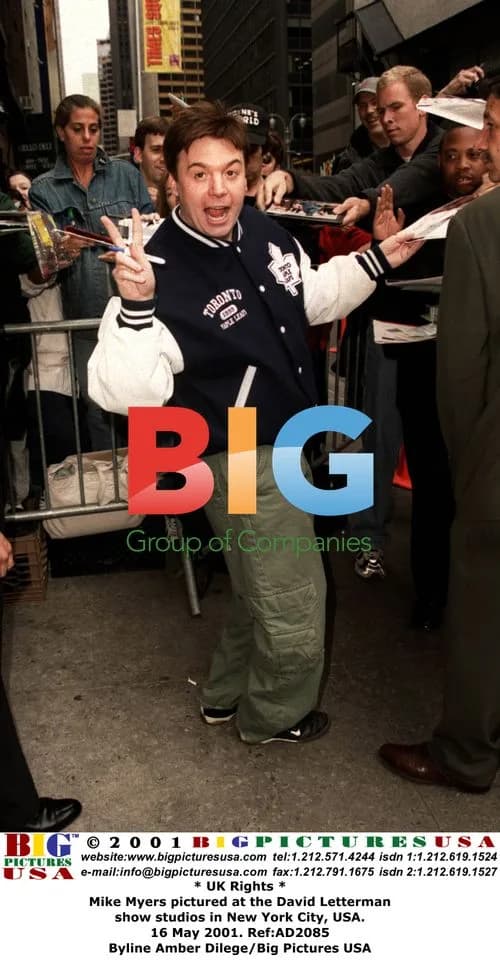 Mike Myers at Letterman show in NYC