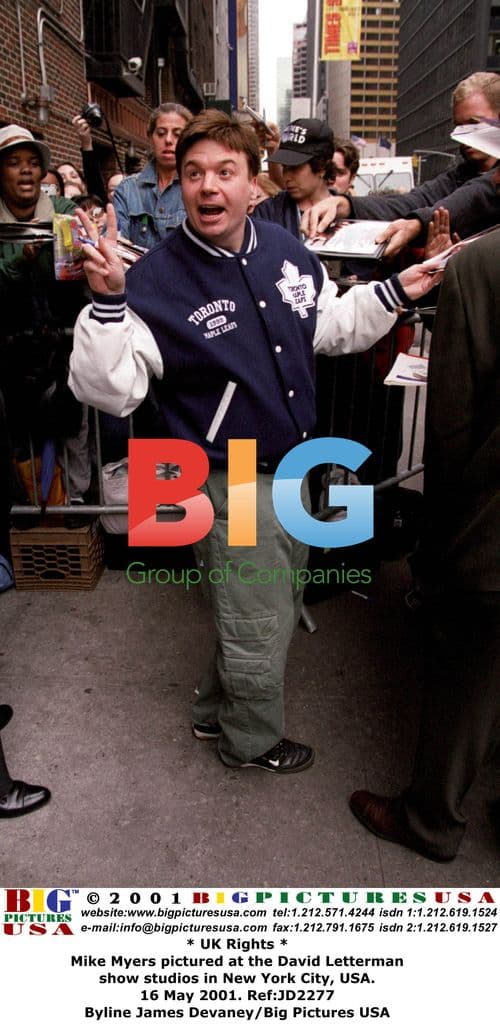 Mike Myers at David Letterman show in NYC