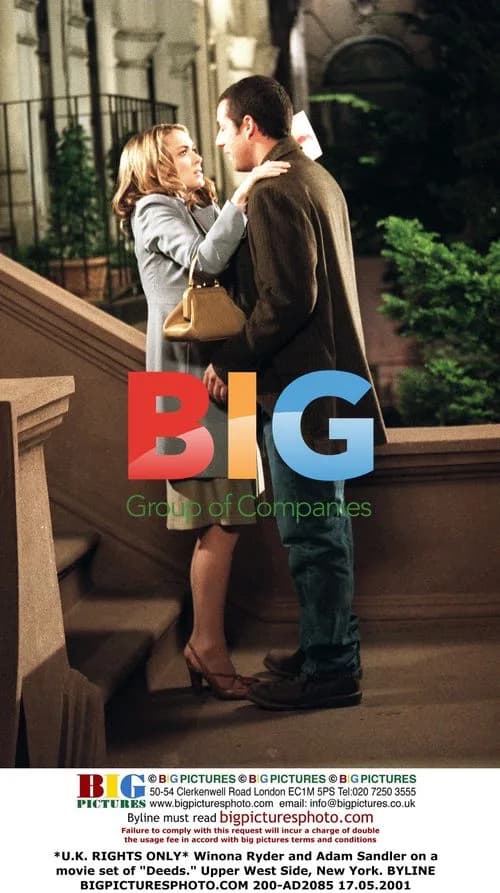 Winona Ryder and Adam Sandler on "Deeds" set
