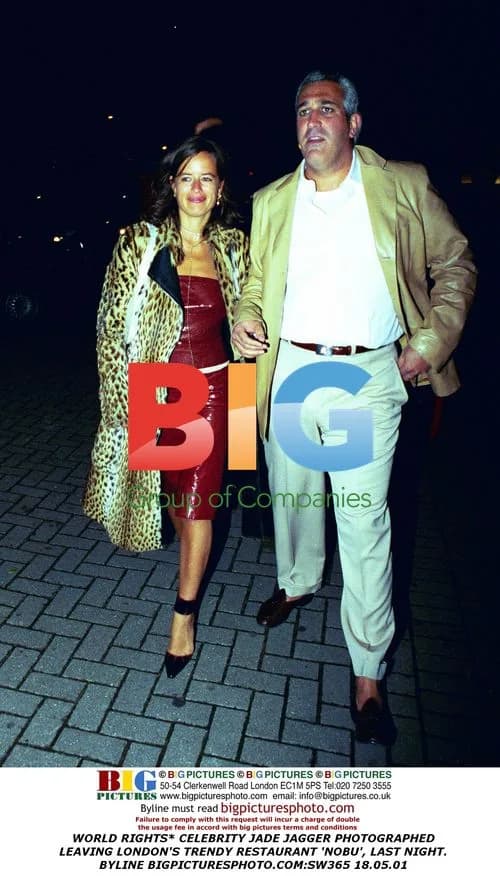 Jade Jagger Leaves London's Nobu