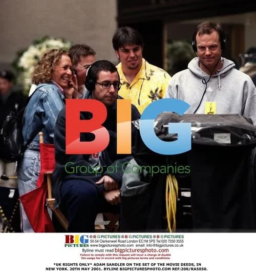Adam Sandler on the set of Deeds