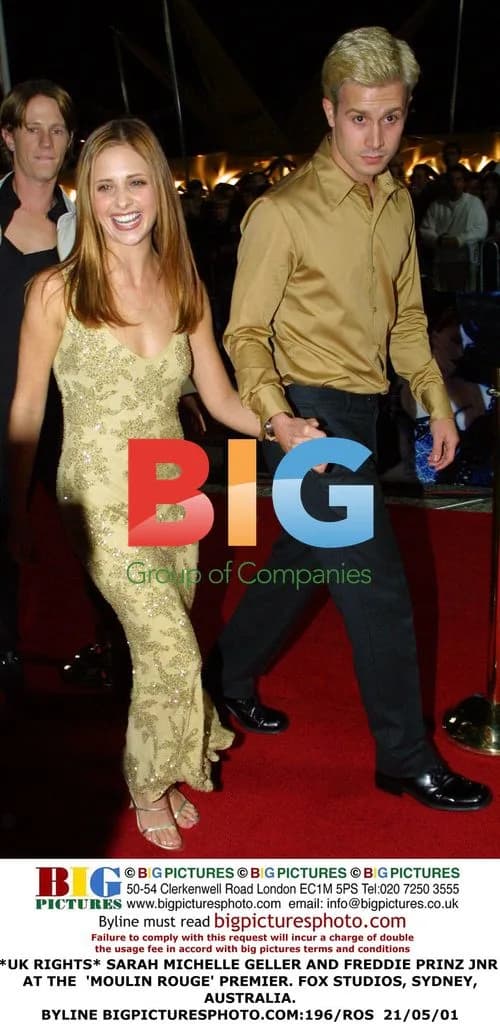 Sarah Michelle Geller and Freddie Prinz Jr. at 'Moulin Rouge' Premiere
