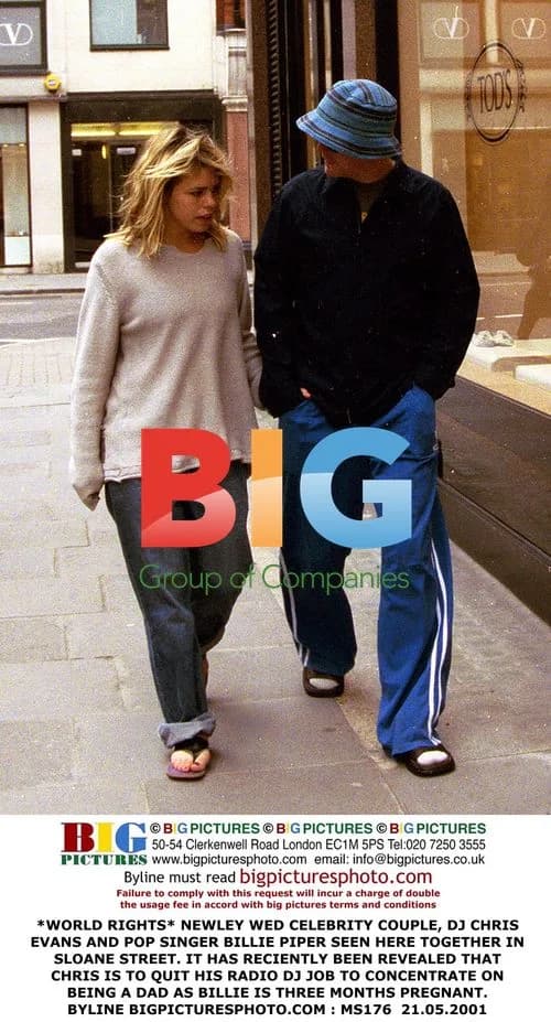 DJ Chris Evans and Pop Singer Billie Piper
