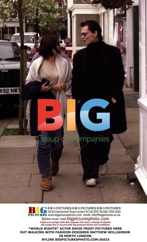 Sadie Frost and Matthew Williamson in North London
